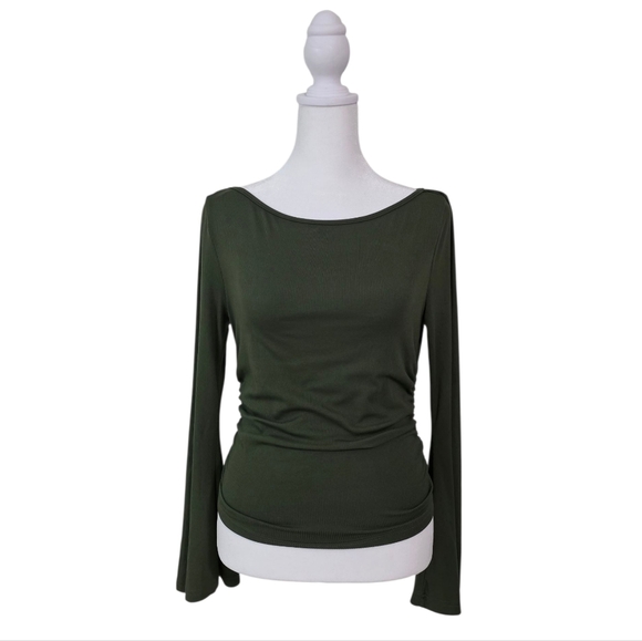 Cider Cinched Sides Flared Sleeves Top Size Medium - Picture 4 of 7